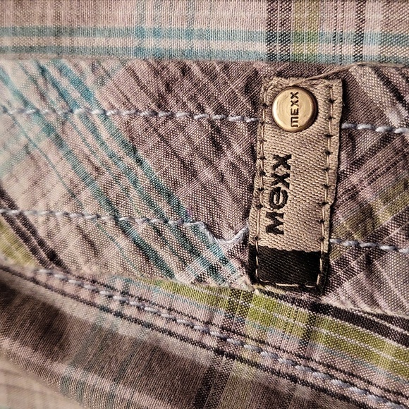 Mexx plaid button down cotton shirt - Picture 4 of 6